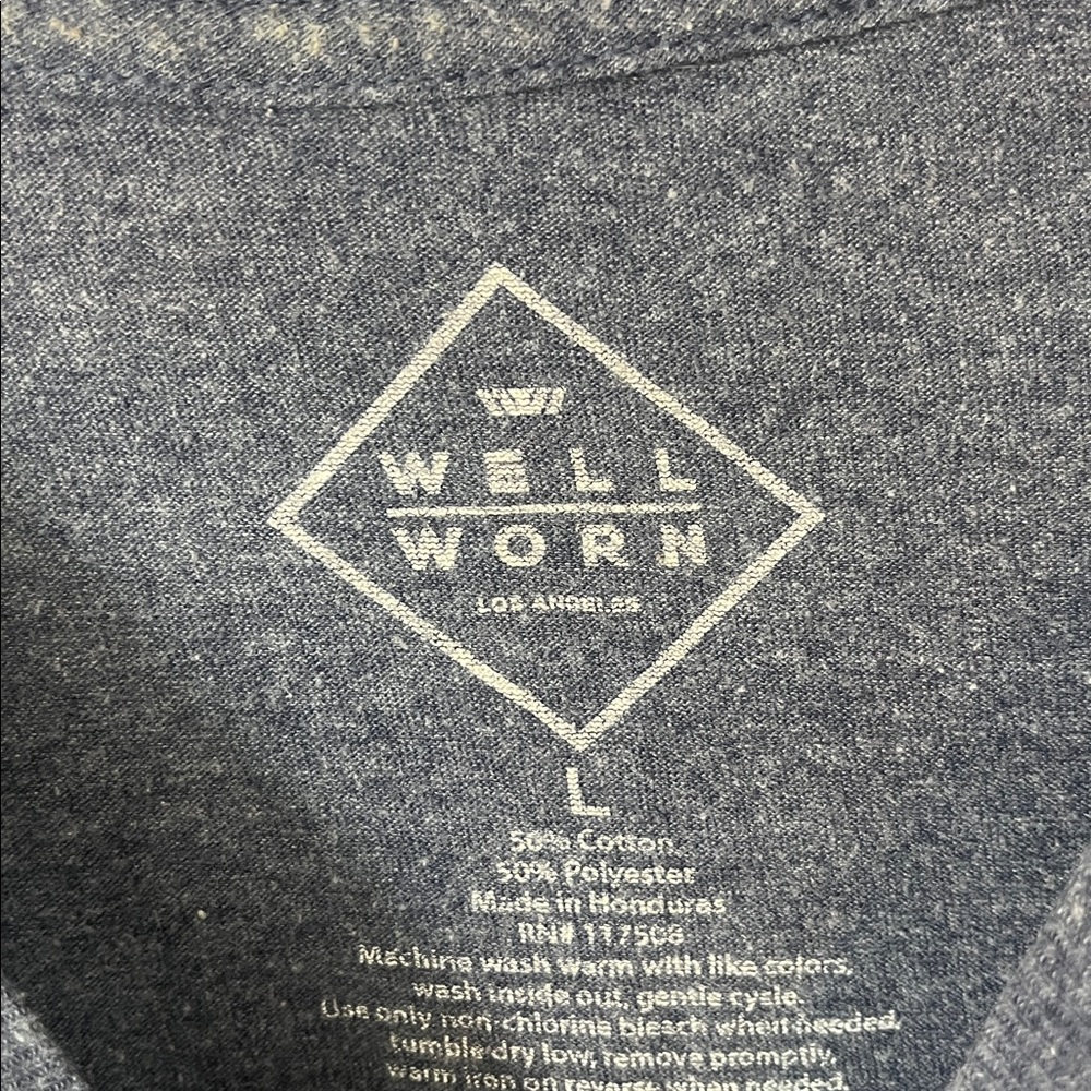 Well Worn Navy Blue Dad Graphic T-Shirt - Picture 2 of 3